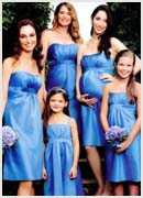 Blue Bridesmaids dresses